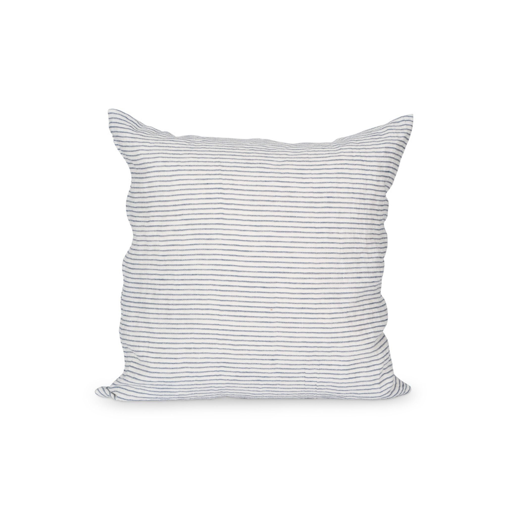 Prydnadskudde i linne - Stripe